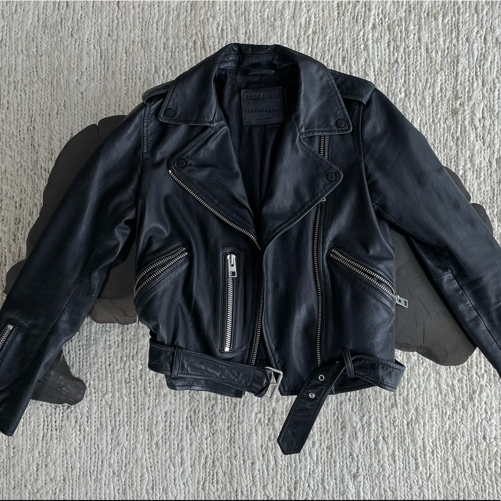 SOLD All Saints Women’s Balfern Leather Jacket size 4